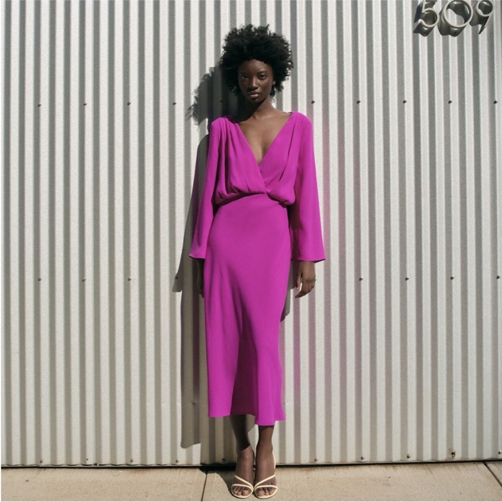 Zara Fuchsia Maxi Dress